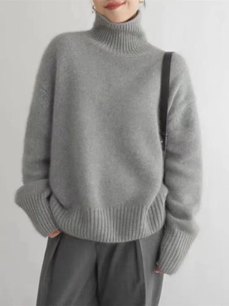 Amaya | Pull à col haut luxueux