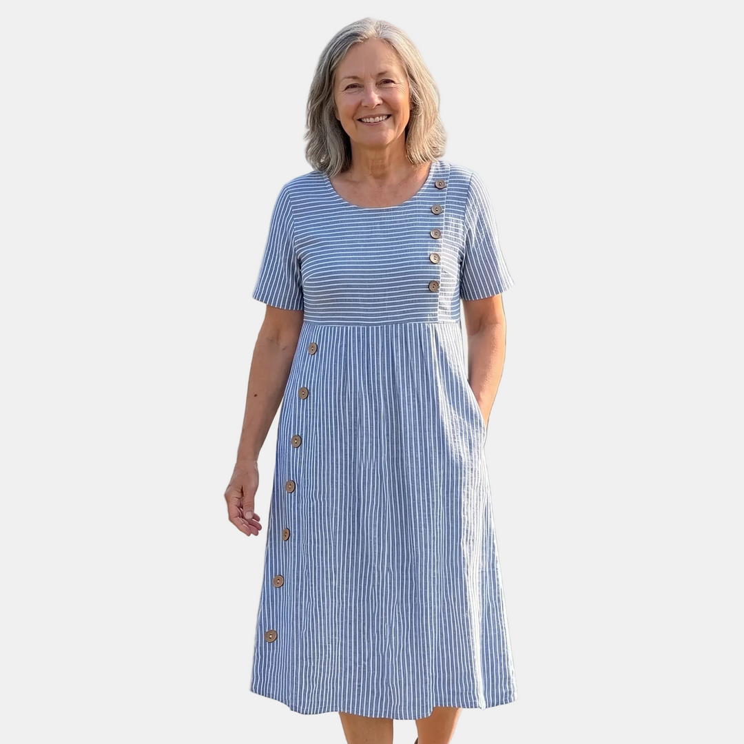 Sofía | Robe d'Été à Rayures