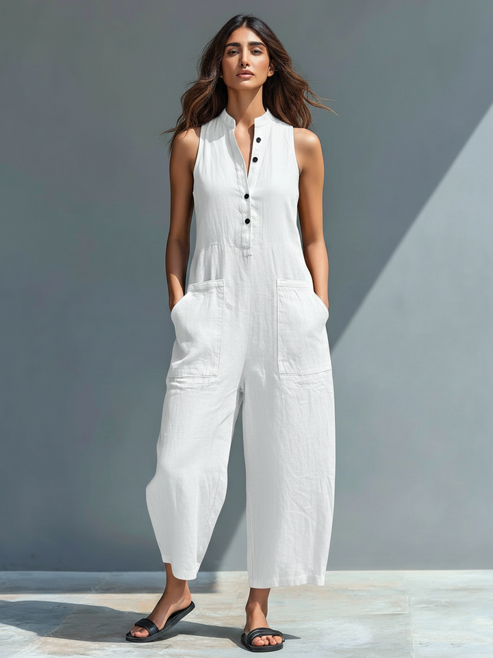 Claudia | Mono minimaliste en lin
