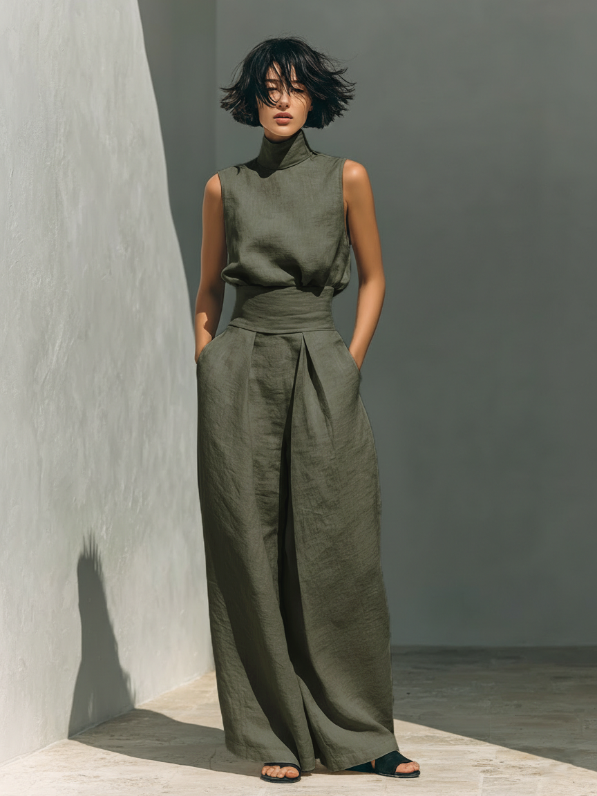MARIA | ENSEMBLE MINIMALISTE EN LIN
