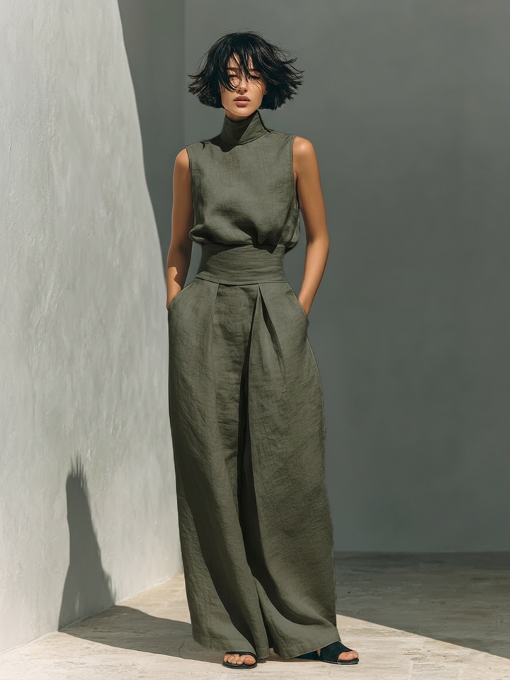 MARIA | ENSEMBLE MINIMALISTE EN LIN