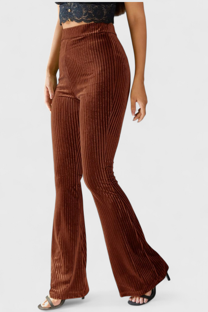 Liset | Pantalons Évasés en Velours Côtelé