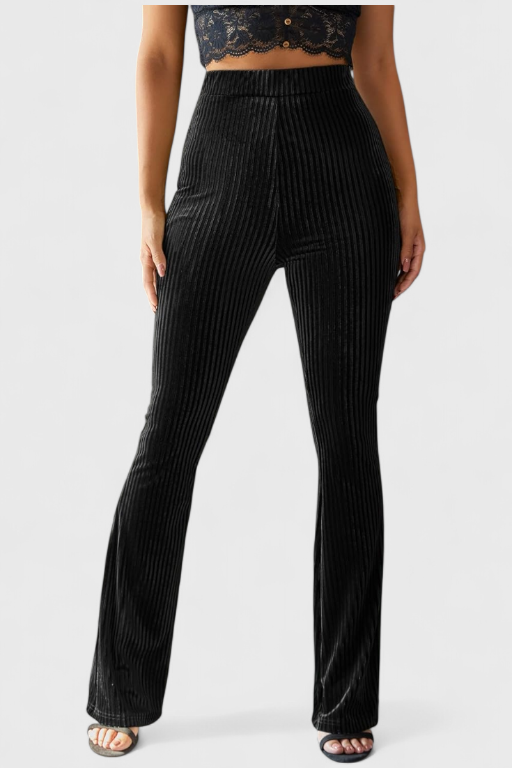 Liset | Pantalons Évasés en Velours Côtelé
