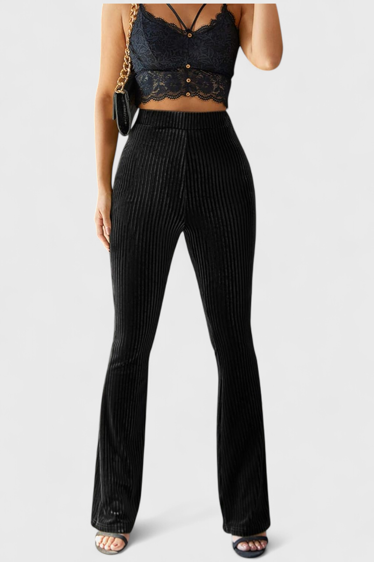 Liset | Pantalons Évasés en Velours Côtelé