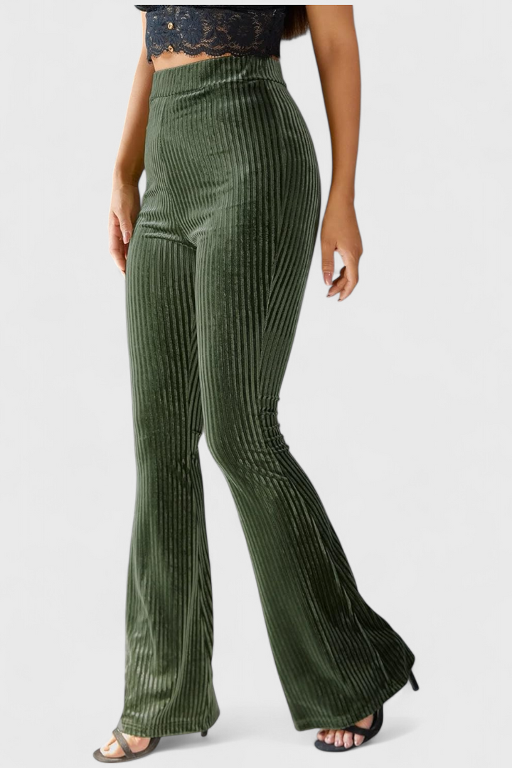 Liset | Pantalons Évasés en Velours Côtelé