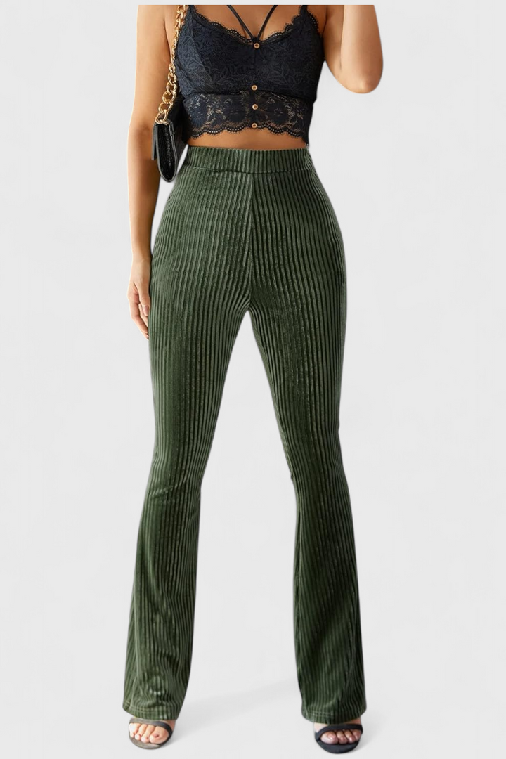 Liset | Pantalons Évasés en Velours Côtelé