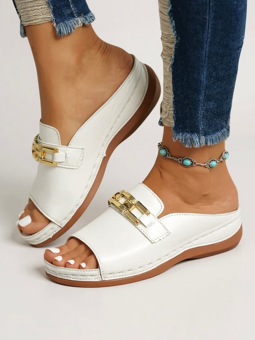 Romy | Sandales Slip-On Minimalistes
