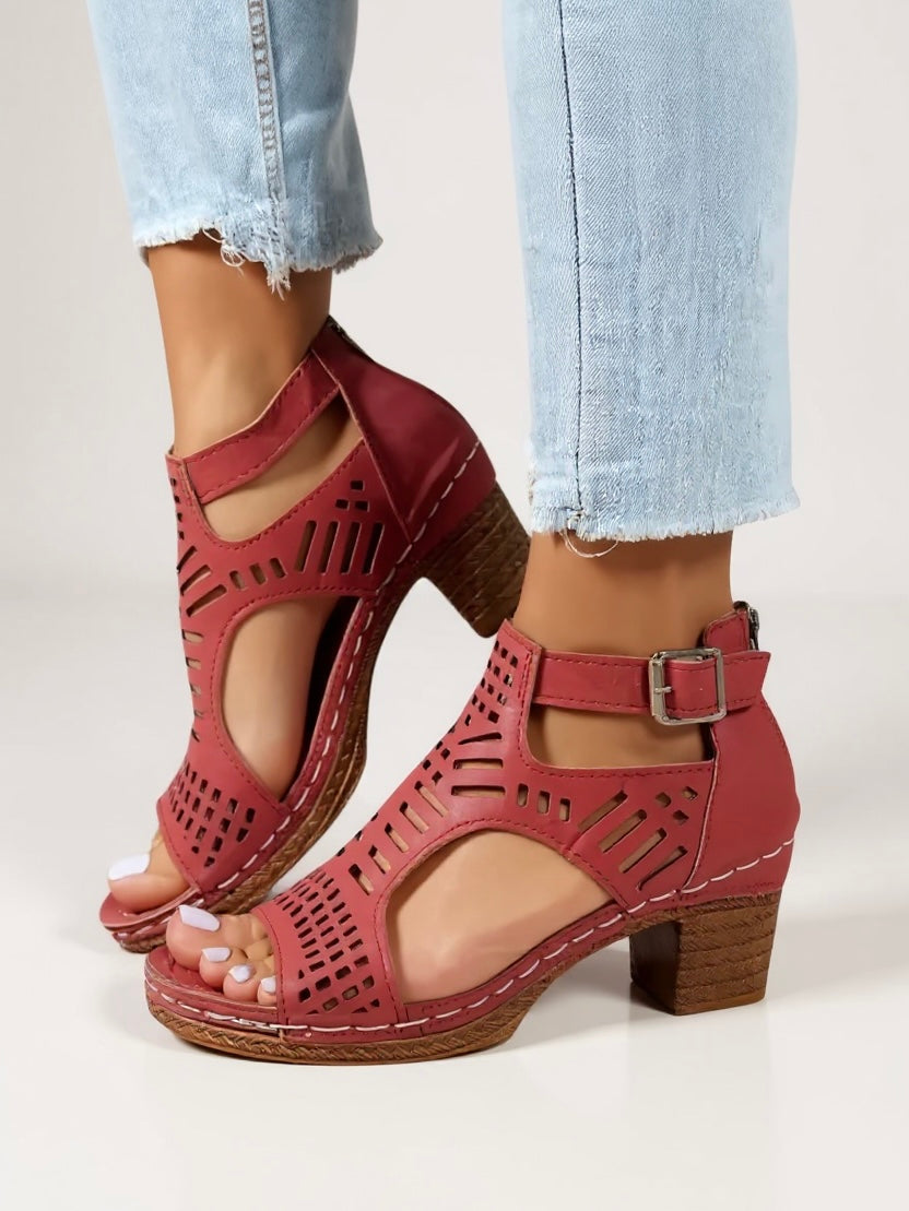 Mara | Sandales à Talons avec Découpes