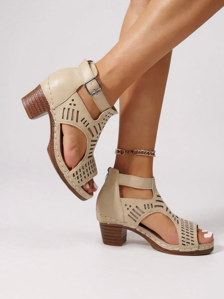 Mara | Sandales à Talons avec Découpes