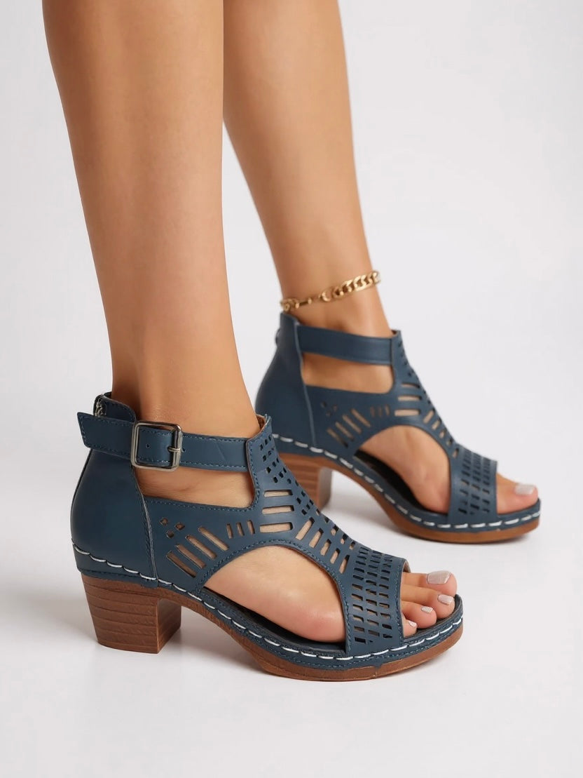 Mara | Sandales à Talons avec Découpes