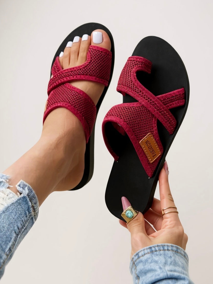 Raya | Sandales Glissantes en Maille et Confort