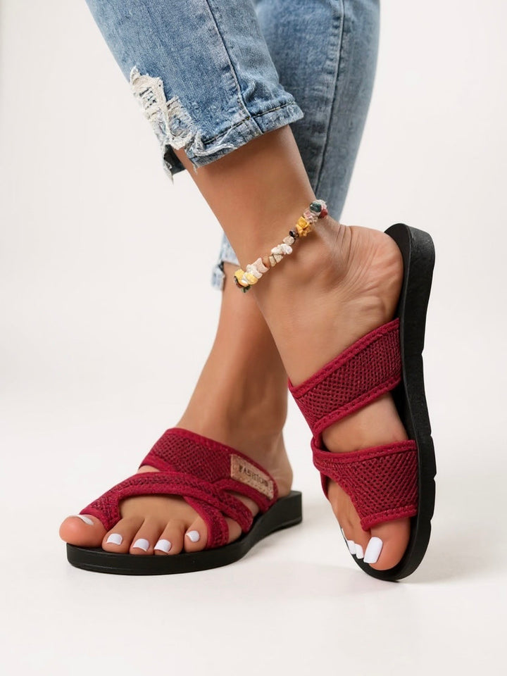 Raya | Sandales Glissantes en Maille et Confort
