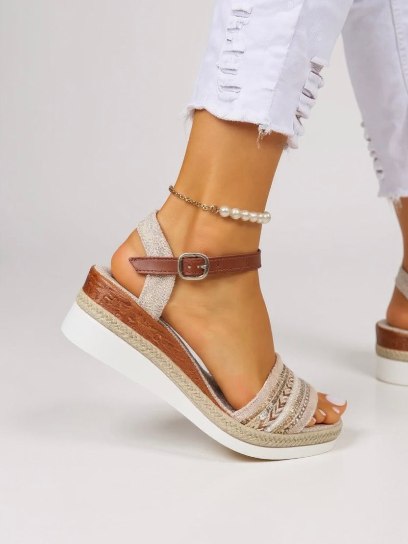 Mila | Sandales à Talons avec Perles