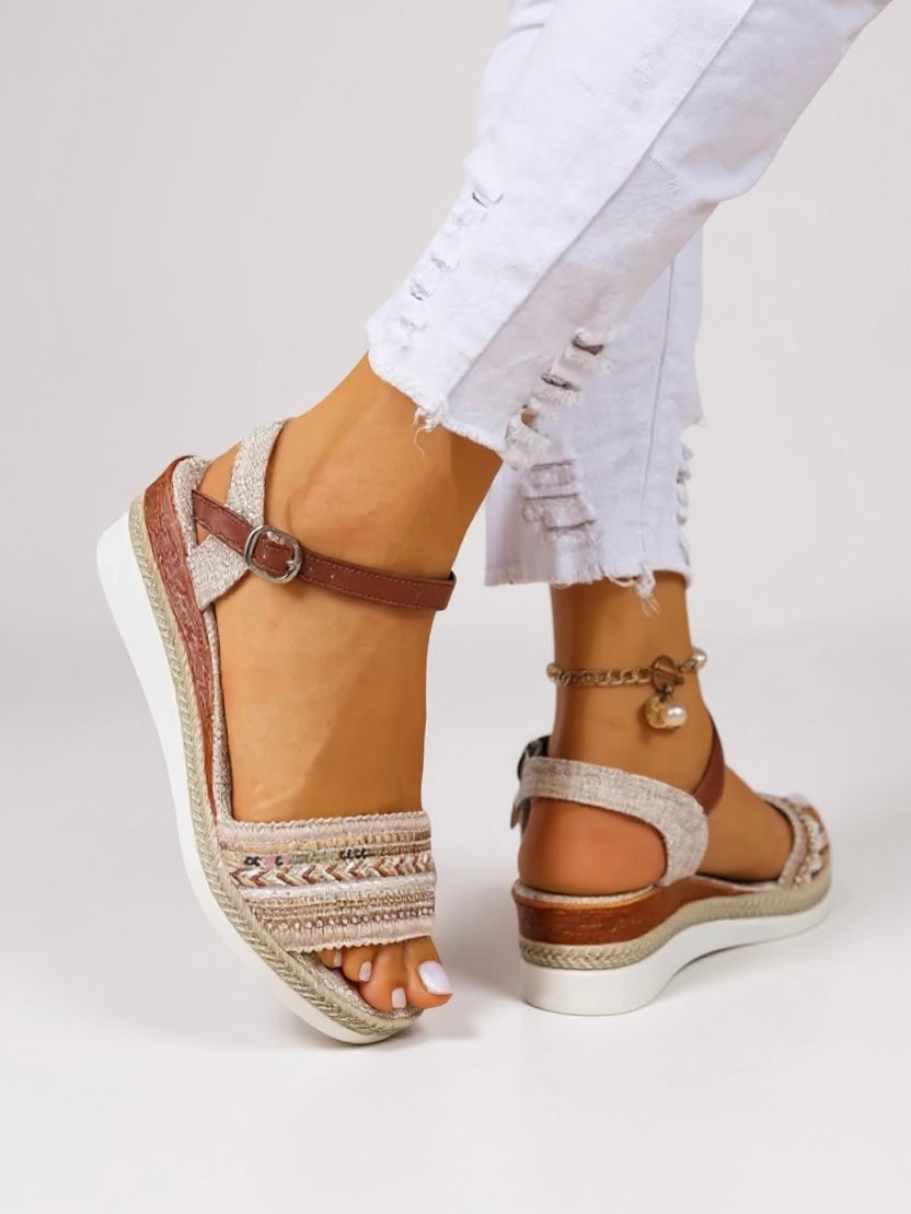 Mila | Sandales à Talons avec Perles