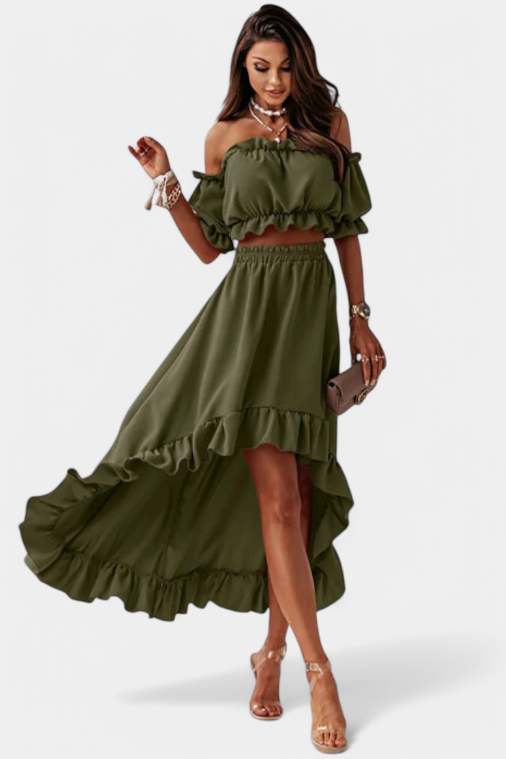 Katja | Ensemble de 2 pièces Off-Shoulder