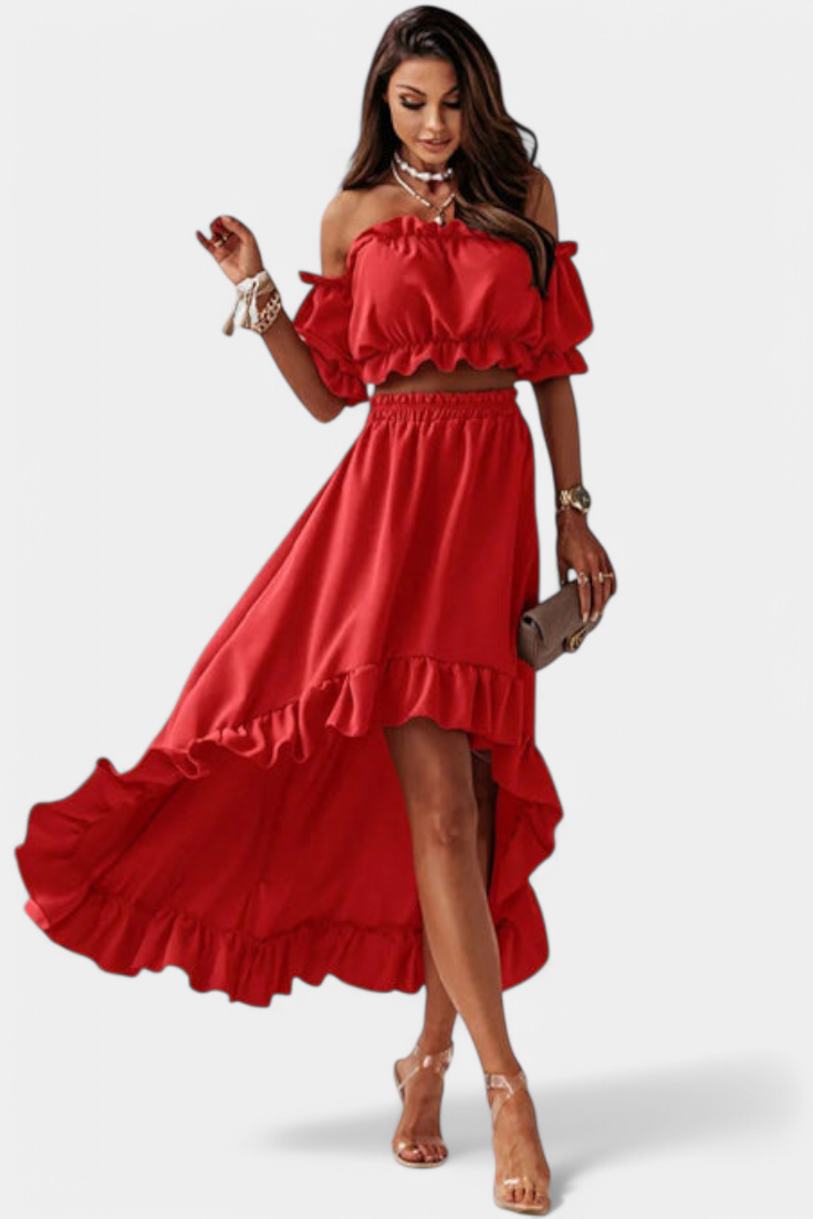 Katja | Ensemble de 2 pièces Off-Shoulder