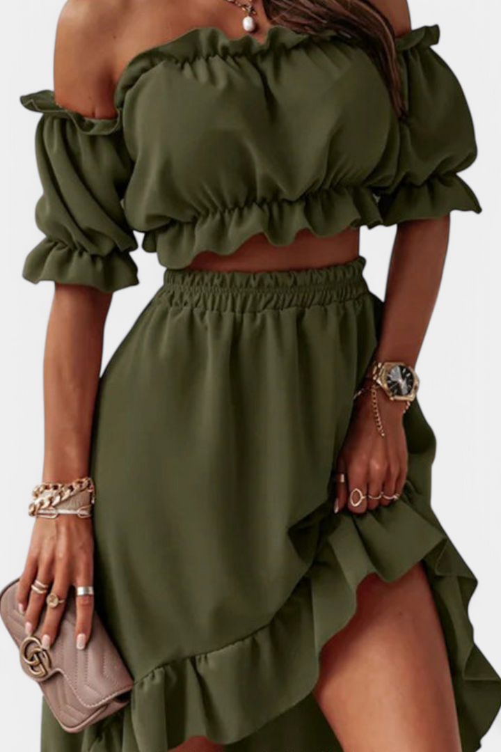Katja | Ensemble de 2 pièces Off-Shoulder