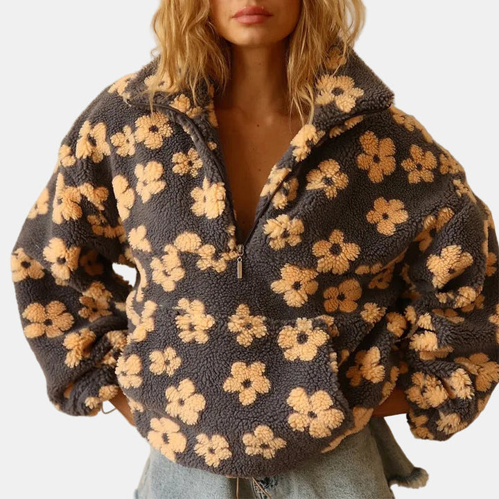 Daisy | Pull Sherpa Boho Floral