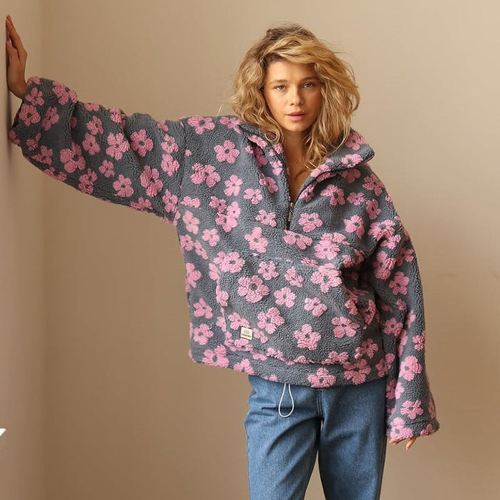 Daisy | Pull Sherpa Boho Floral