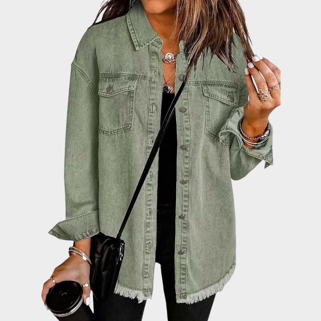 Morgana | Chemise Style Veste en Jean