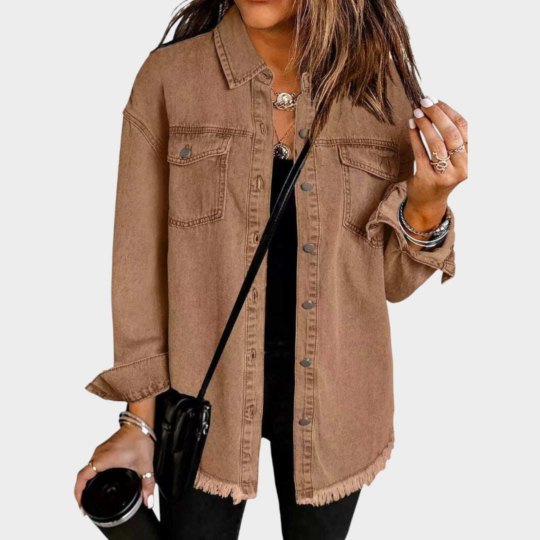 Morgana | Chemise Style Veste en Jean