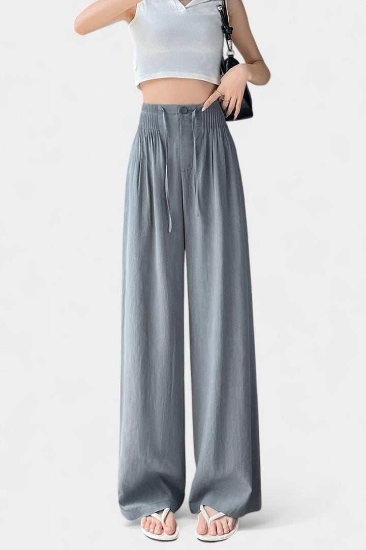 Ilyana | Pantalons Taille Haute et Jambe Large