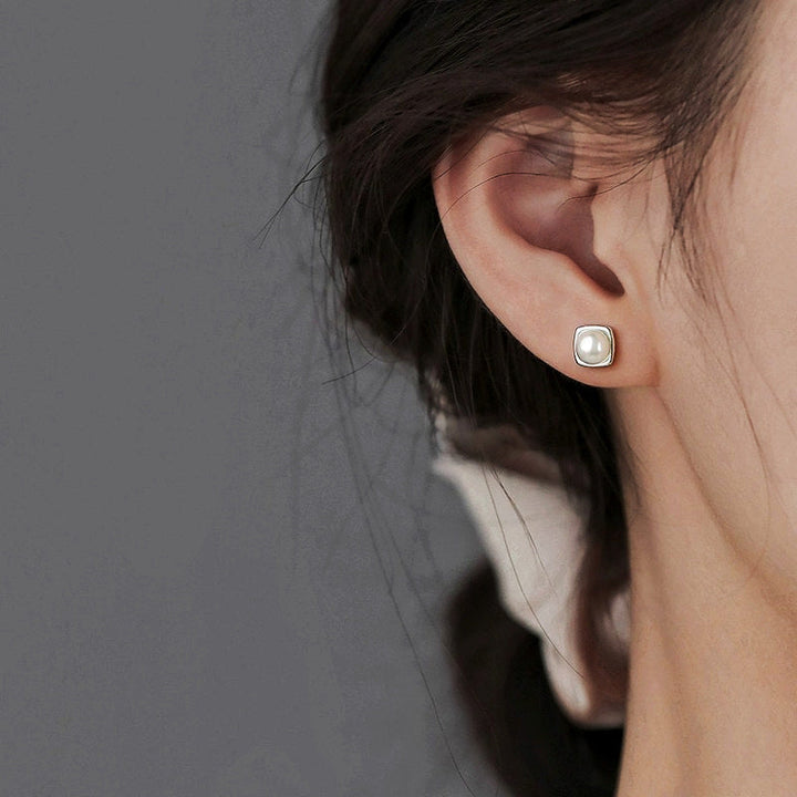 Boucles d'oreilles avec Perle d'Eau Douce