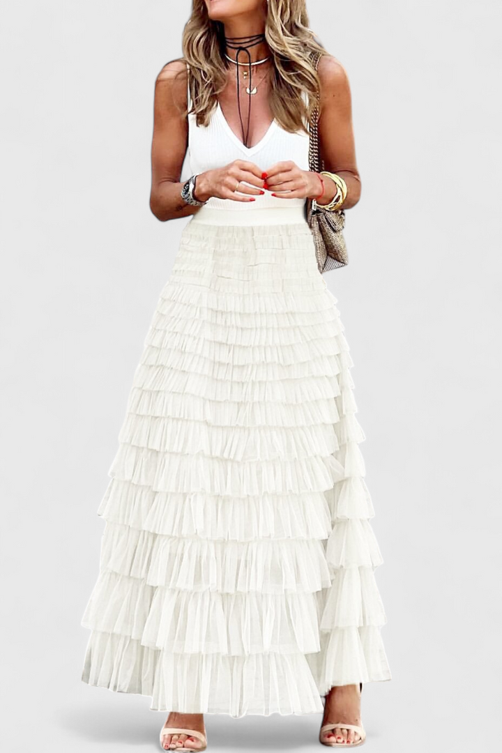 Capucine | Jupe Longue en Tulle Vintage