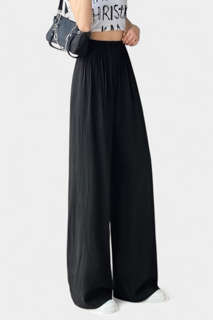 Ilyana | Pantalons Taille Haute et Jambe Large