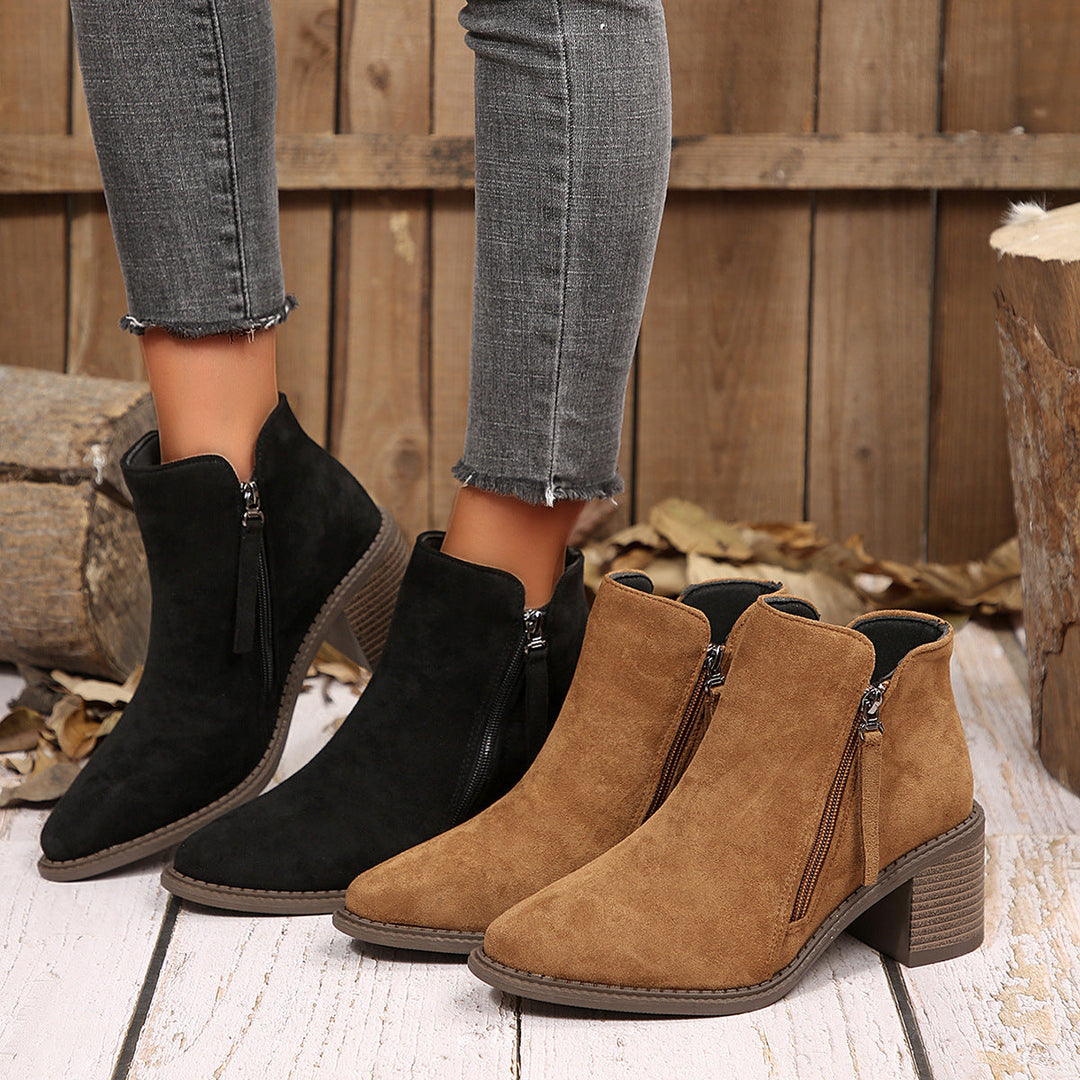 Alicia | Bottines en daim