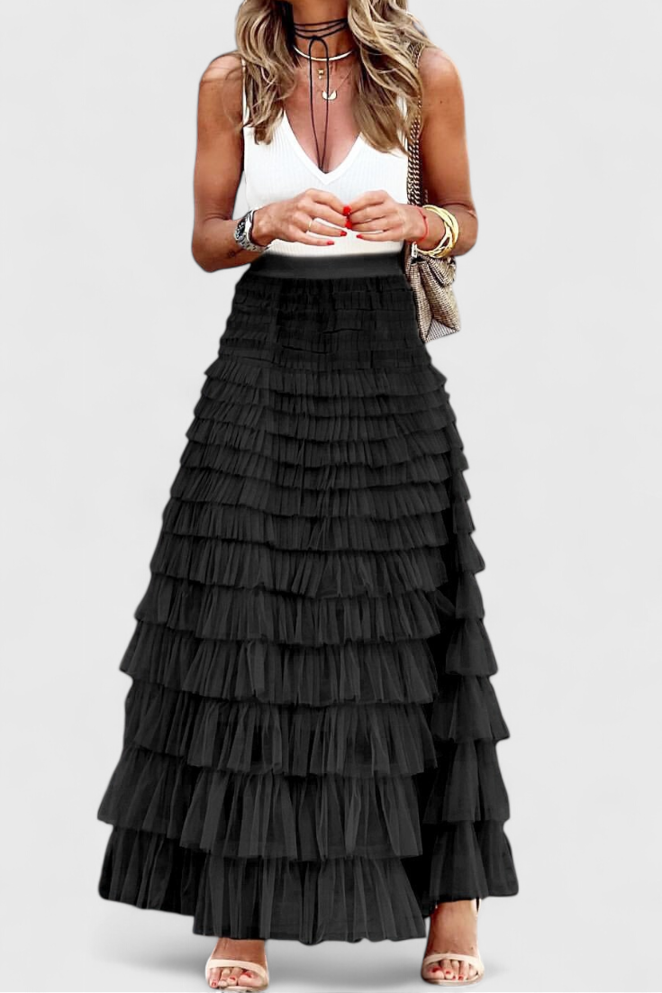 Capucine | Jupe Longue en Tulle Vintage