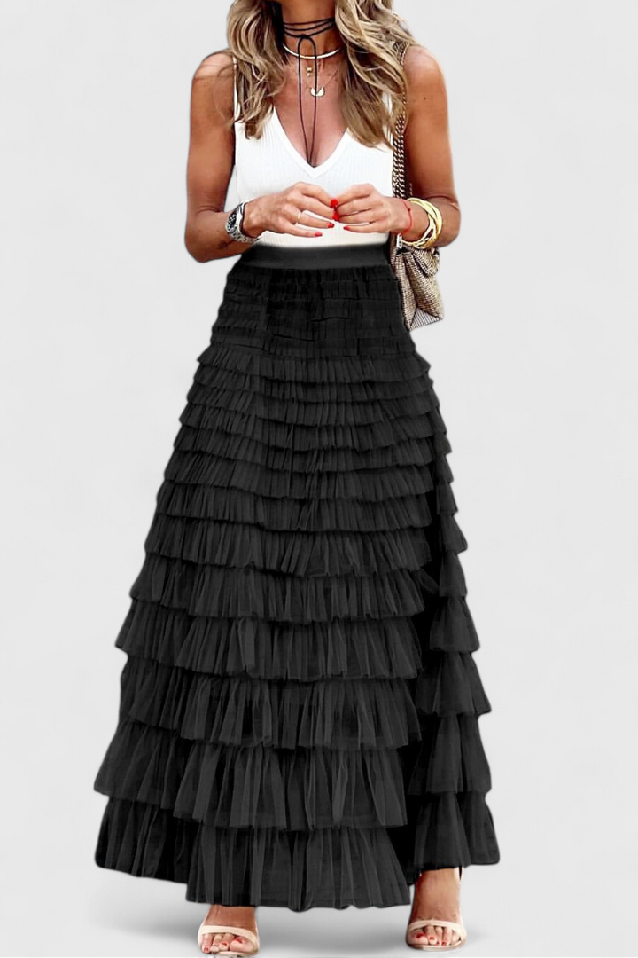 Capucine | Jupe Longue en Tulle Vintage
