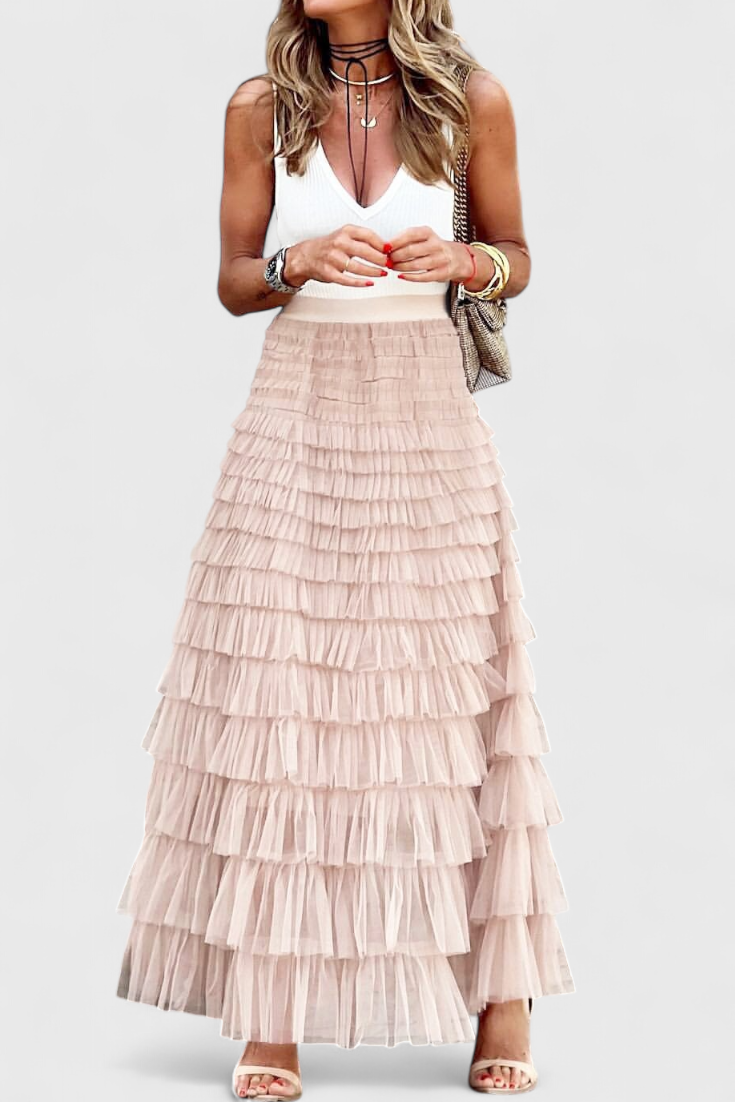 Capucine | Jupe Longue en Tulle Vintage