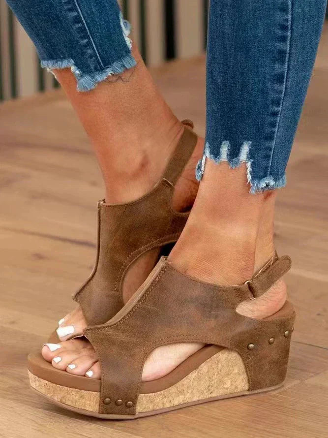 Briellae - Sandalette Compensée