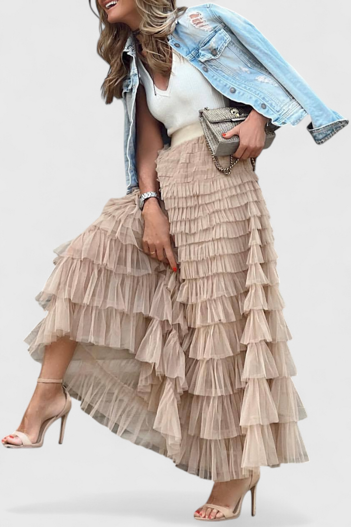 Capucine | Jupe Longue en Tulle Vintage