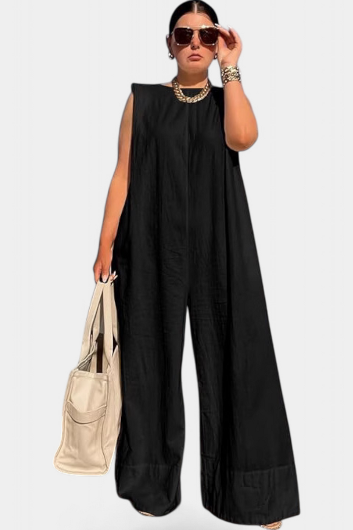 Airla | Combinaison Mono Oversize sans Manches et Jambes Larges