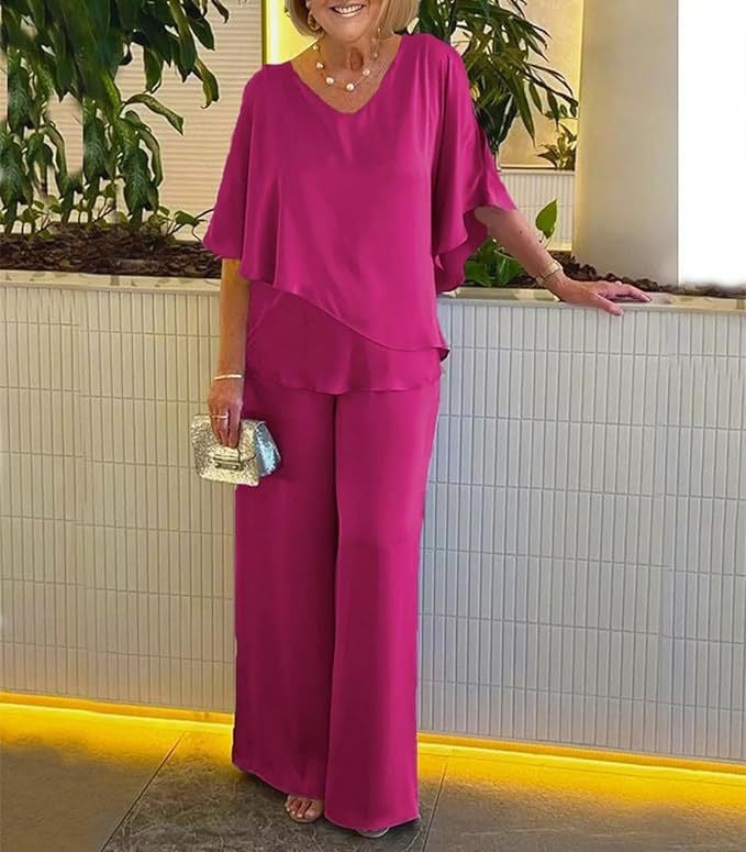 Martha | Ensemble de deux pièces avec pantalon à jambe large