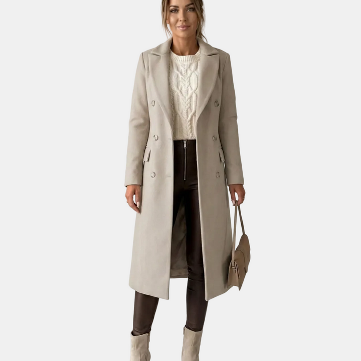 Amelia | Manteau Long Élégant
