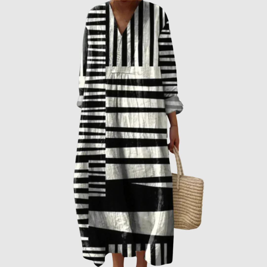 Leah | Robe à Rayures