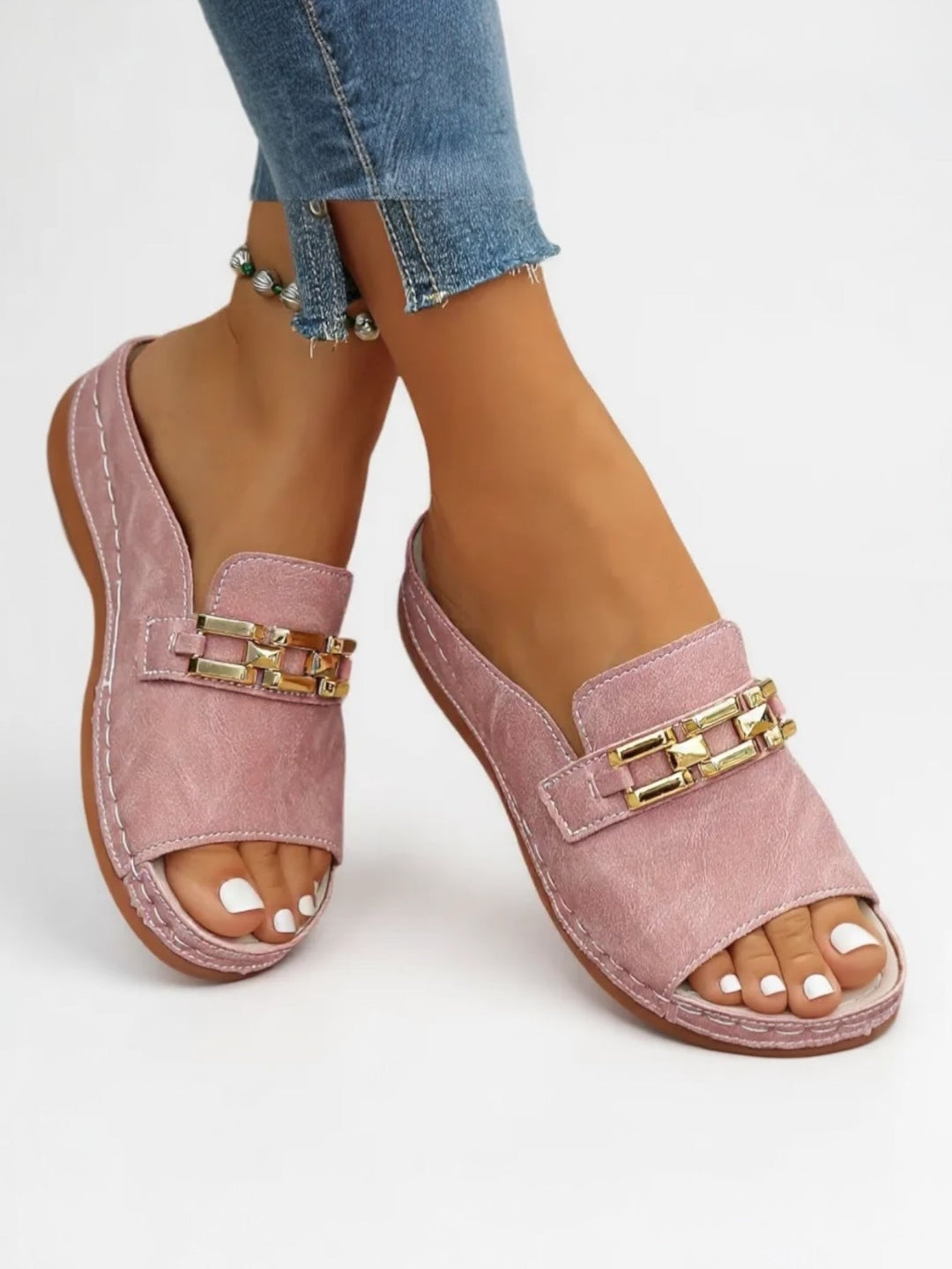 Romy | Sandales Slip-On Minimalistes