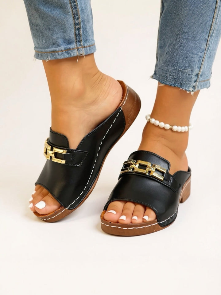 Romy | Sandales Slip-On Minimalistes