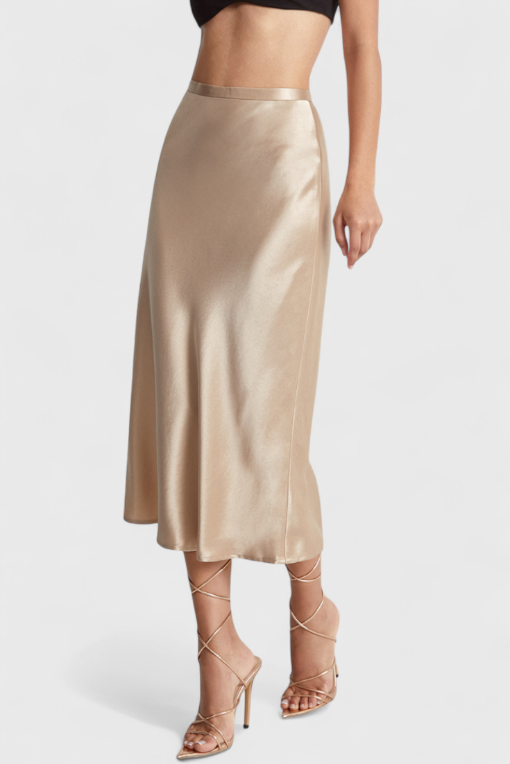 Maxima | Jupe Midi à Taille Haute