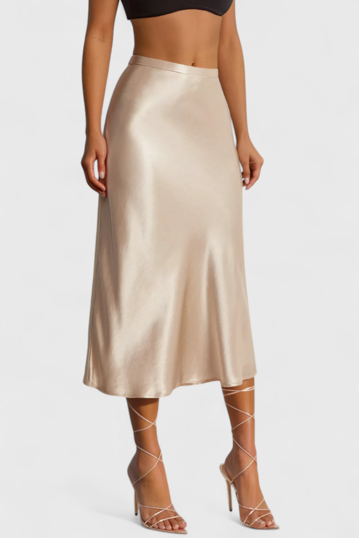 Maxima | Jupe Midi à Taille Haute