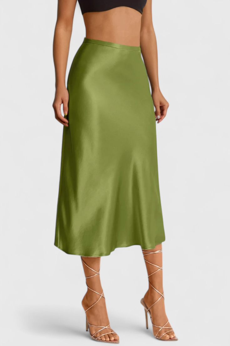 Maxima | Jupe Midi à Taille Haute