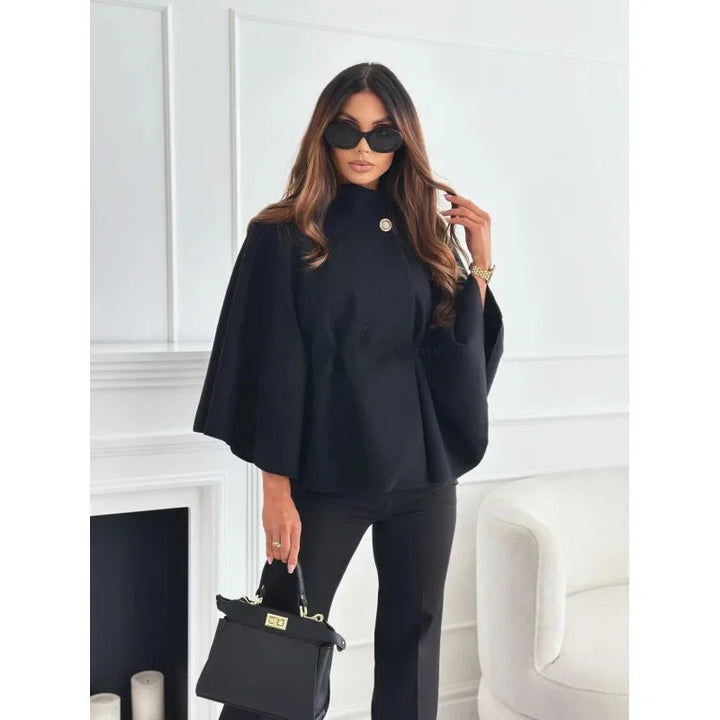 Amalia | Manteau en Cachemire à Coupe Régulière avec Ceinture Ajustée à la Taille