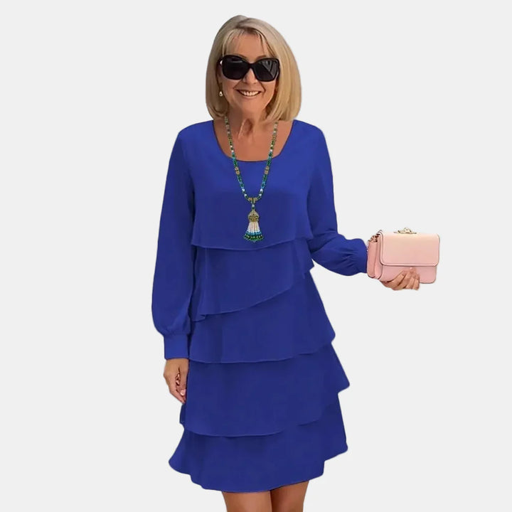 Margarita | Robe Élégante avec Volants et Manches Longues