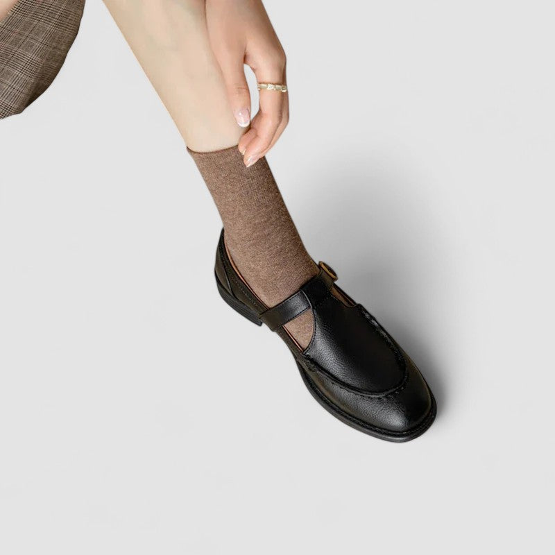 Carla | Chaussures Mary Jane Orthopédiques à Bout Carré