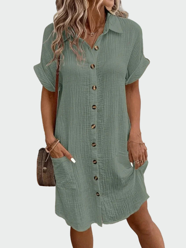 ELIRA | ROBE CHEMISE LÉGÈRE ET NATURELLE