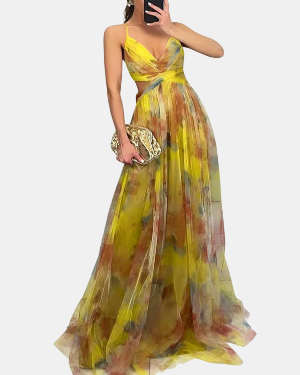 Julia | Robe Maxi Fleurie Élégante
