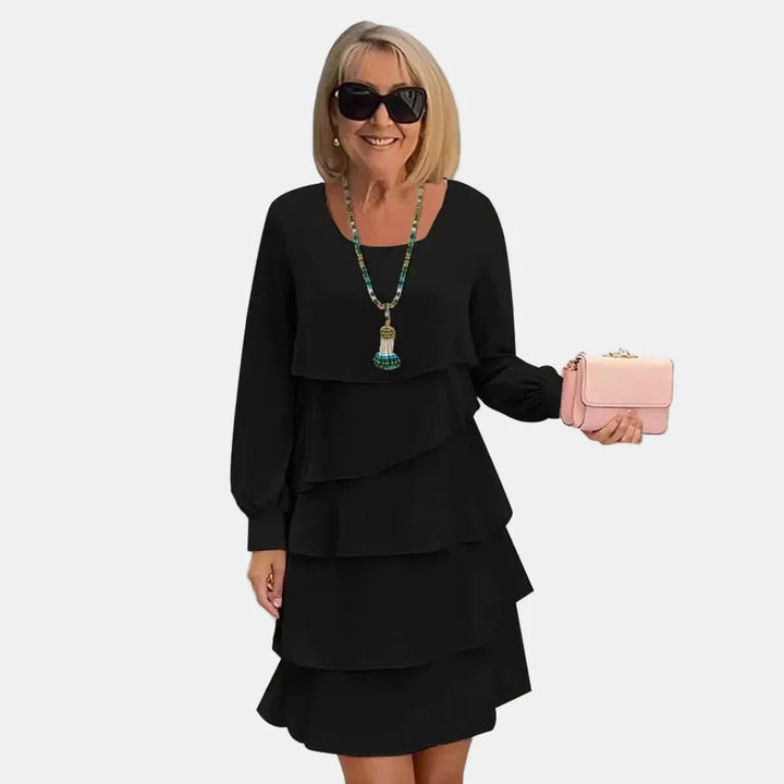 Margarita | Robe Élégante avec Volants et Manches Longues